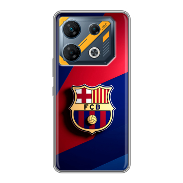 Силиконовый чехол на Infinix GT 10 Pro с принтом Барселона Barcelona