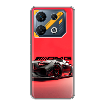 Силиконовый чехол на Infinix GT 10 Pro с принтом Мерседес Mercedes AMG Силиконовый чехол на Infinix GT 10 Pro с принтом Мерседес Mercedes AMG