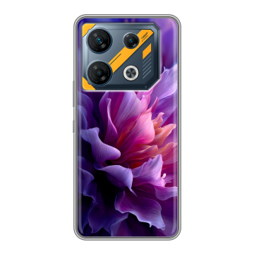 Силиконовый чехол на Infinix GT 10 Pro с принтом женский цветы