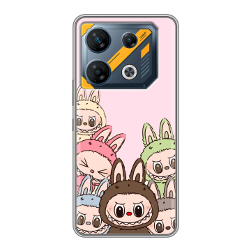 Силиконовый чехол на Infinix GT 10 Pro с принтом Лабубу Силиконовый чехол на Infinix GT 10 Pro с принтом Лабубу
