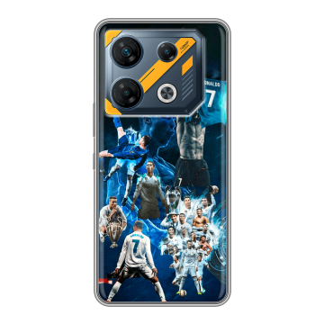 Силиконовый чехол на Infinix GT 10 Pro с принтом Реал Роналдо Силиконовый чехол на Infinix GT 10 Pro с принтом Реал Роналдо