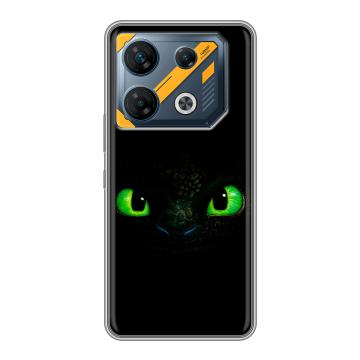 Силиконовый чехол на Infinix GT 10 Pro с принтом Как приручить дракона