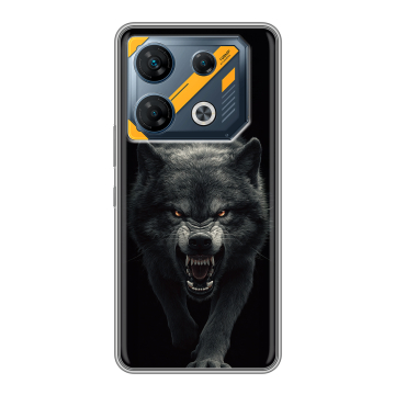 Силиконовый чехол на Infinix GT 10 Pro с принтом Волк