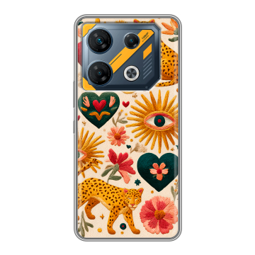 Силиконовый чехол на Infinix GT 10 Pro с принтом Модный принт Силиконовый чехол на Infinix GT 10 Pro с принтом Модный принт
