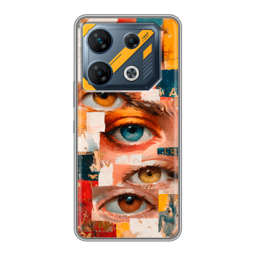 Силиконовый чехол на Infinix GT 10 Pro с принтом Модный принт Силиконовый чехол на Infinix GT 10 Pro с принтом Модный принт