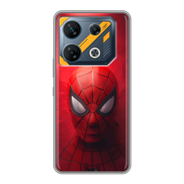 Силиконовый чехол на Infinix GT 10 Pro с принтом Spiderman Человек паук