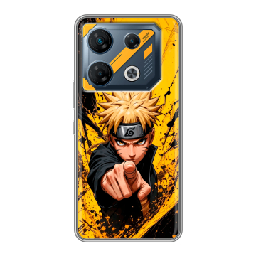 Силиконовый чехол на Infinix GT 10 Pro с принтом Naruto Наруто