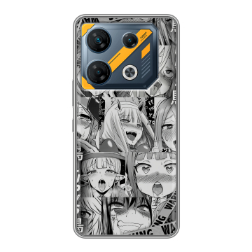 Силиконовый чехол на Infinix GT 10 Pro с принтом Ahegao Ахегао Аниме Силиконовый чехол на Infinix GT 10 Pro с принтом Ahegao Ахегао Аниме