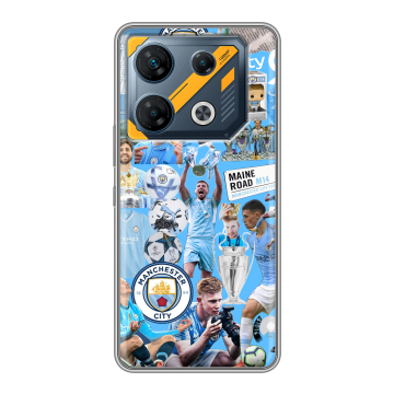 Силиконовый чехол на Infinix GT 10 Pro с принтом Man City Манчестер Сити Силиконовый чехол на Infinix GT 10 Pro с принтом Man City Манчестер Сити
