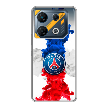 Силиконовый чехол на Infinix GT 10 Pro с принтом PSG ПСЖ Силиконовый чехол на Infinix GT 10 Pro с принтом PSG ПСЖ