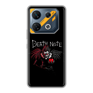 Силиконовый чехол на Infinix GT 10 Pro с принтом Death note Тетрадь смерти