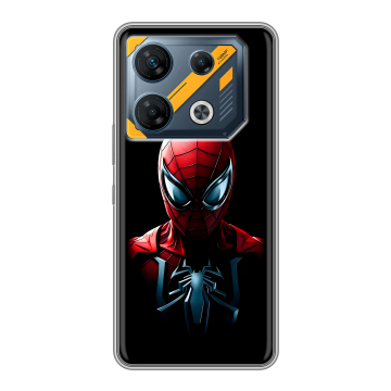 Силиконовый чехол на Infinix GT 10 Pro с принтом Spiderman Человек паук