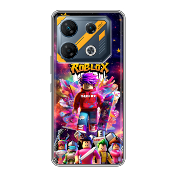 Силиконовый чехол на Infinix GT 10 Pro с принтом Roblox Роблокс Силиконовый чехол на Infinix GT 10 Pro с принтом Roblox Роблокс