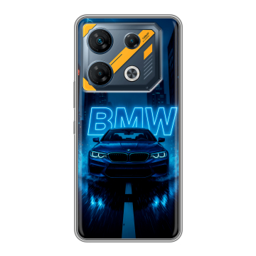 Силиконовый чехол на Infinix GT 10 Pro с принтом BMW БМВ