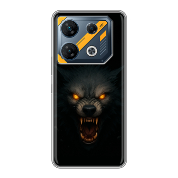 Силиконовый чехол на Infinix GT 10 Pro с принтом Волк Силиконовый чехол на Infinix GT 10 Pro с принтом Волк