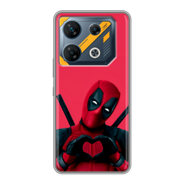Силиконовый чехол на Infinix GT 10 Pro с принтом Дедпул Deadpool
