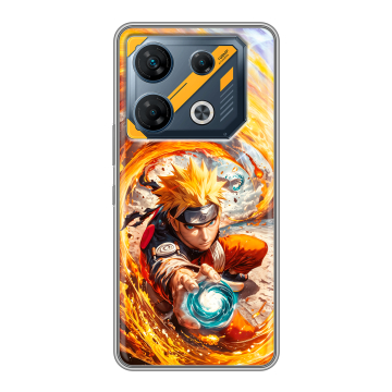 Силиконовый чехол на Infinix GT 10 Pro с принтом Аниме Наруто Naruto