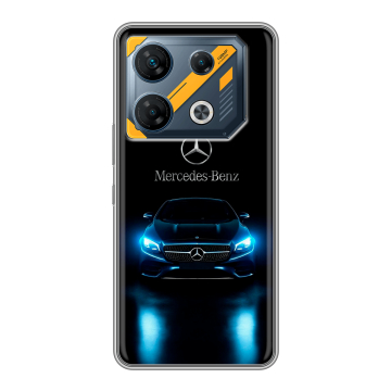 Силиконовый чехол на Infinix GT 10 Pro с принтом Mercedes Мерседес