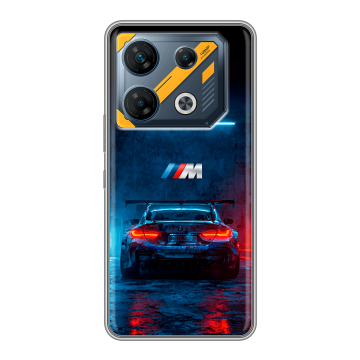 Силиконовый чехол на Infinix GT 10 Pro с принтом BMW БМВ