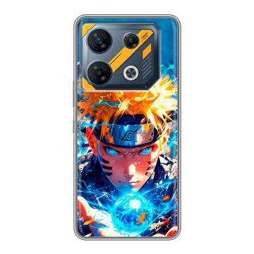 Силиконовый чехол на Infinix GT 10 Pro с принтом Аниме Наруто Naruto