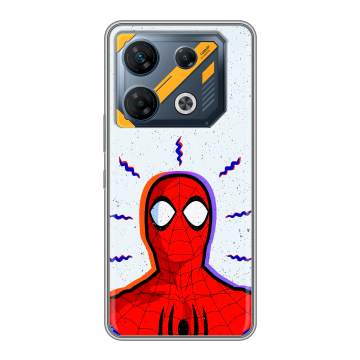 Силиконовый чехол на Infinix GT 10 Pro с принтом Spiderman Человек паук Силиконовый чехол на Infinix GT 10 Pro с принтом Spiderman Человек паук