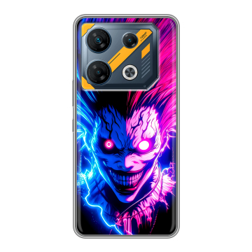 Силиконовый чехол на Infinix GT 10 Pro с принтом Death note Тетрадь смерти Силиконовый чехол на Infinix GT 10 Pro с принтом Death note Тетрадь смерти