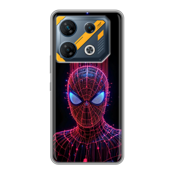 Силиконовый чехол на Infinix GT 10 Pro с принтом Spiderman Человек паук