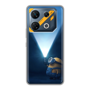 Силиконовый чехол на Infinix GT 10 Pro с принтом Миньоны