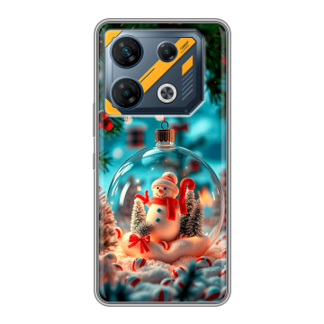 Силиконовый чехол на Infinix GT 10 Pro с принтом Новый год Силиконовый чехол на Infinix GT 10 Pro с принтом Новый год