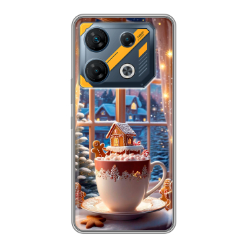 Силиконовый чехол на Infinix GT 10 Pro с принтом Новый год Силиконовый чехол на Infinix GT 10 Pro с принтом Новый год