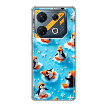 Силиконовый чехол на Infinix GT 10 Pro с принтом Новый год Силиконовый чехол на Infinix GT 10 Pro с принтом Новый год