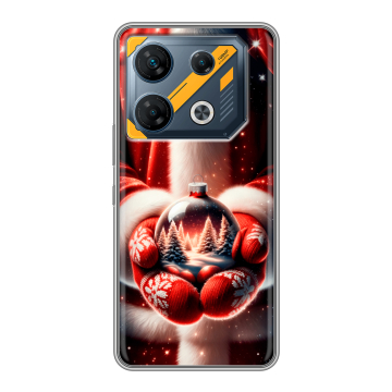 Силиконовый чехол на Infinix GT 10 Pro с принтом Новый год Силиконовый чехол на Infinix GT 10 Pro с принтом Новый год