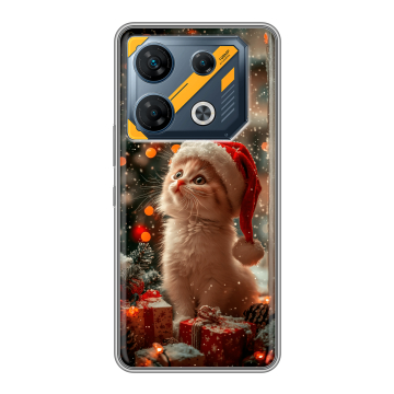 Силиконовый чехол на Infinix GT 10 Pro с принтом Новый год Силиконовый чехол на Infinix GT 10 Pro с принтом Новый год