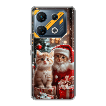 Силиконовый чехол на Infinix GT 10 Pro с принтом Новый год Силиконовый чехол на Infinix GT 10 Pro с принтом Новый год
