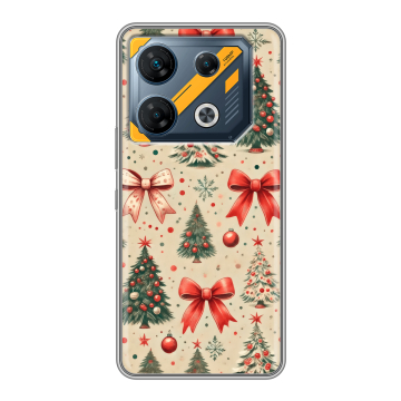 Силиконовый чехол на Infinix GT 10 Pro с принтом Новый год Силиконовый чехол на Infinix GT 10 Pro с принтом Новый год