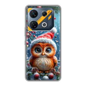 Силиконовый чехол на Infinix GT 10 Pro с принтом Новый год