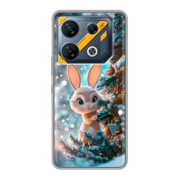 Силиконовый чехол на Infinix GT 10 Pro с принтом Новый год