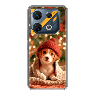 Силиконовый чехол на Infinix GT 10 Pro с принтом Новый год