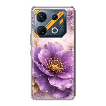 Силиконовый чехол на Infinix GT 10 Pro с принтом женский