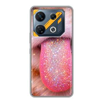 Силиконовый чехол на Infinix GT 10 Pro с принтом для девочек