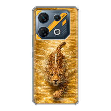 Силиконовый чехол на Infinix GT 10 Pro с принтом женский