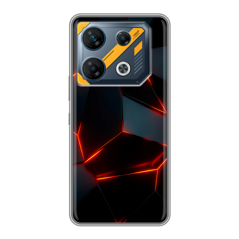Силиконовый чехол на Infinix GT 10 Pro с принтом Яркие абстракции Силиконовый чехол на Infinix GT 10 Pro с принтом Яркие абстракции