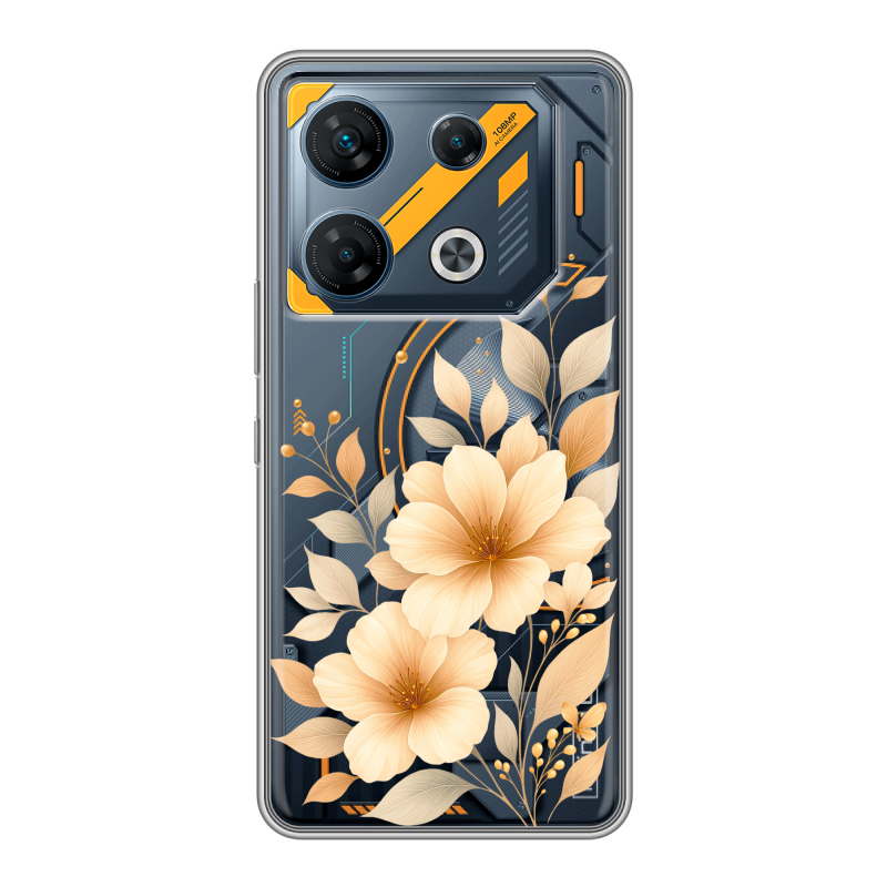 Силиконовый чехол на Infinix GT 10 Pro с принтом для девушки Силиконовый чехол на Infinix GT 10 Pro с принтом для девушки