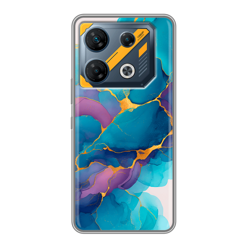 Силиконовый чехол на Infinix GT 10 Pro с принтом Мрамор блестки Силиконовый чехол на Infinix GT 10 Pro с принтом Мрамор блестки