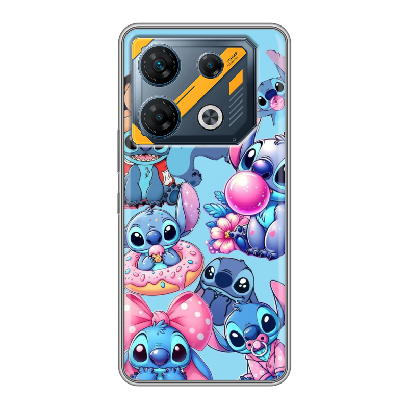 Силиконовый чехол на Infinix GT 10 Pro с принтом Лило и Стич Силиконовый чехол на Infinix GT 10 Pro с принтом Лило и Стич