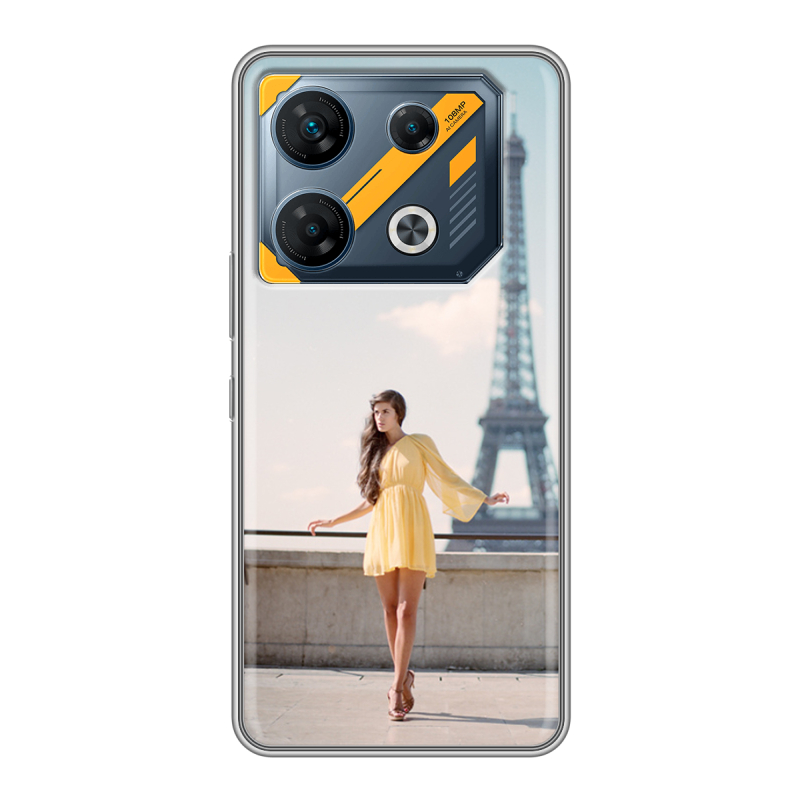 Силиконовый чехол на Infinix GT 10 Pro с принтом Париж Силиконовый чехол на Infinix GT 10 Pro с принтом Париж