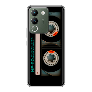 Силиконовый чехол на Vivo V29e с принтом Кассета