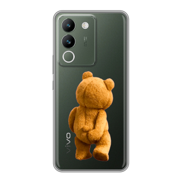 Силиконовый чехол на Vivo V29e с принтом Медведь Силиконовый чехол на Vivo V29e с принтом Медведь
