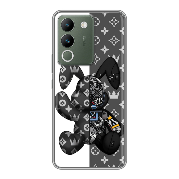 Силиконовый чехол на Vivo V29e с принтом Луи робот Силиконовый чехол на Vivo V29e с принтом Луи робот