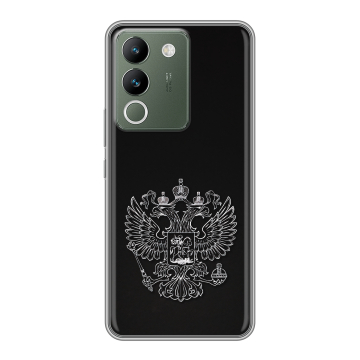 Силиконовый чехол на Vivo V29e с принтом Герб России